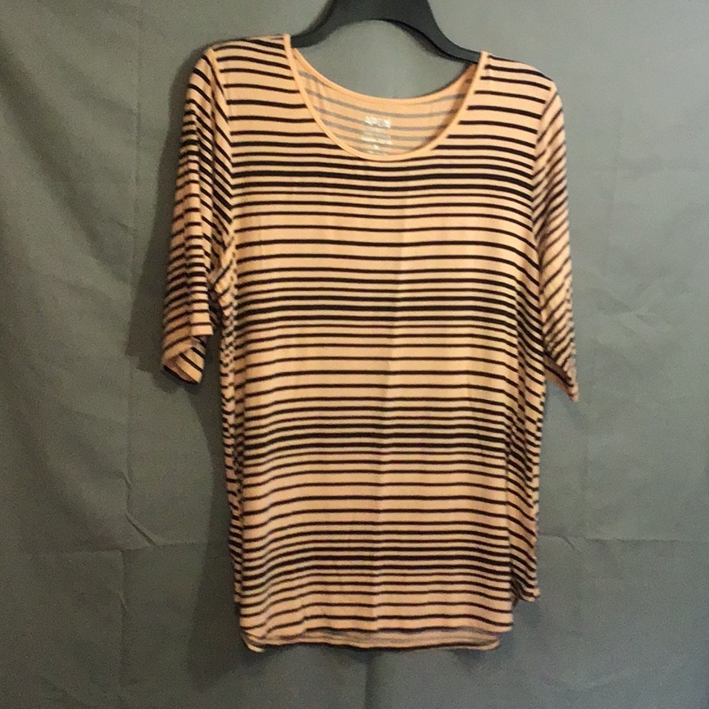 APT. 9 Women’s striped top  sz XL  orange w/ black stripes